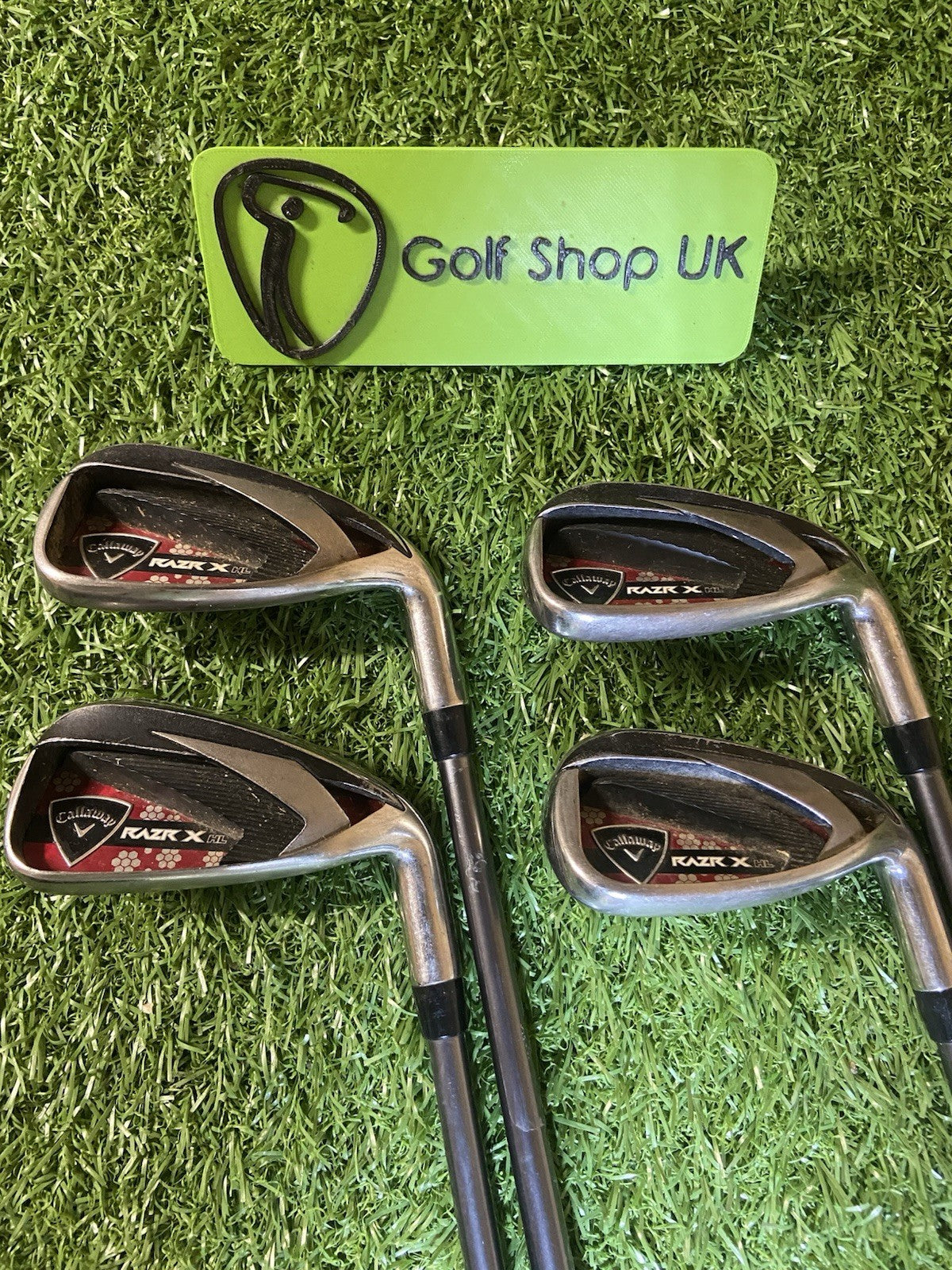 CALLAWAY RAZR X HL IRONS 7-PW GRAPHITE WOMENS LADIES FLEX