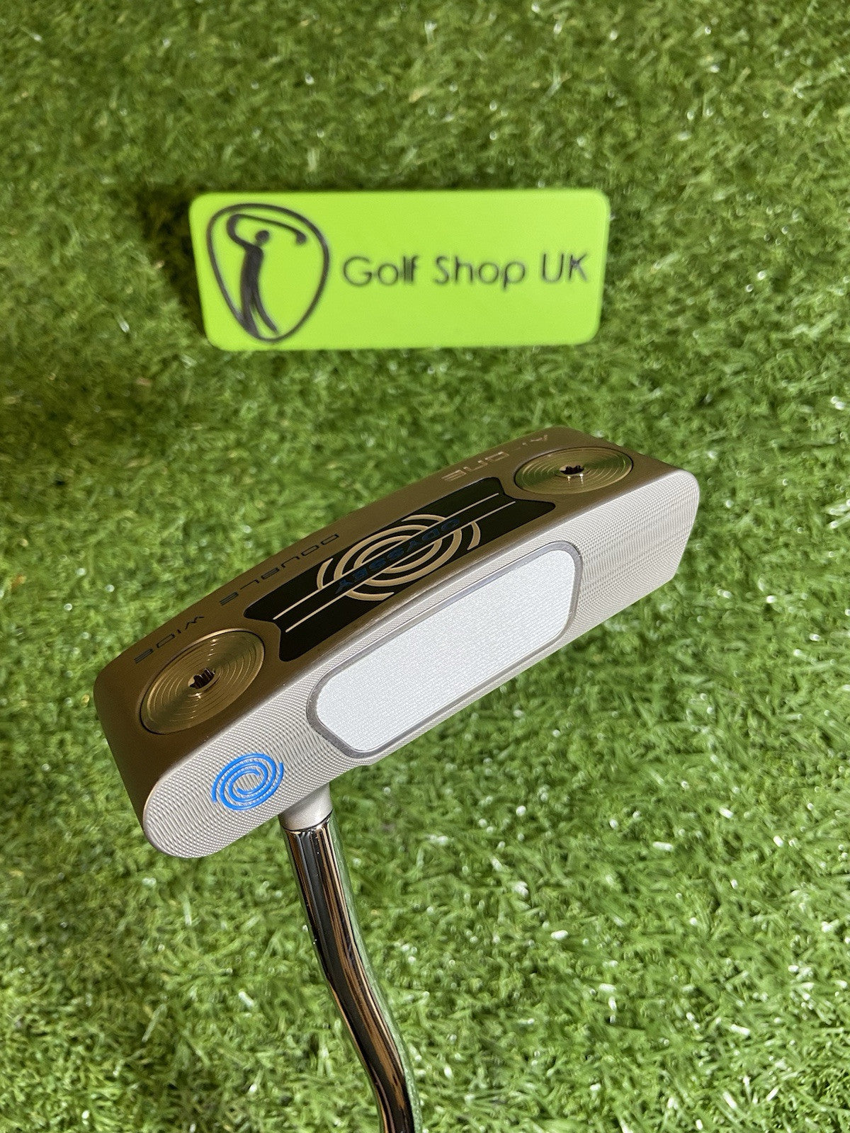 ODYSSEY AI ONE SILVER DOUBLE WIDE PUTTER STROKE LAB 34”