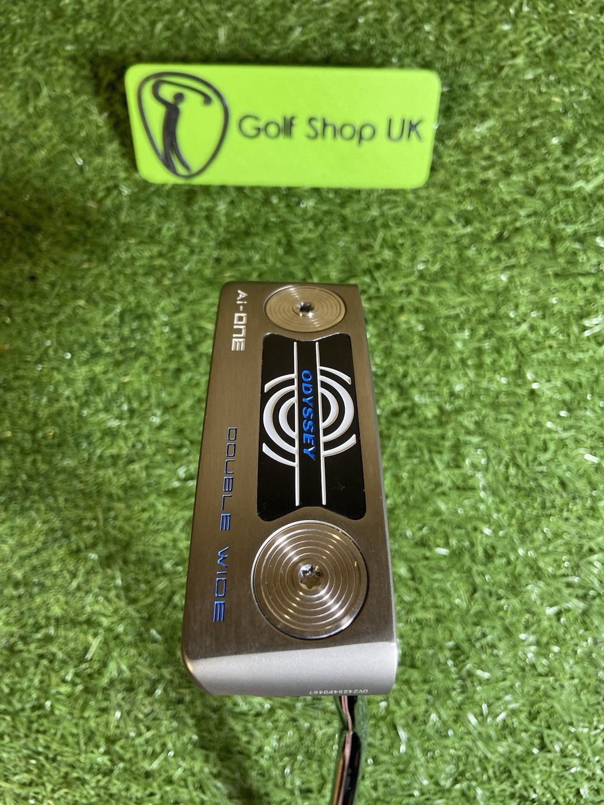 ODYSSEY AI ONE SILVER DOUBLE WIDE PUTTER STROKE LAB 34”